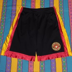 90s Marine Corps United States Vintage Basketball Jersey Gym Shorts